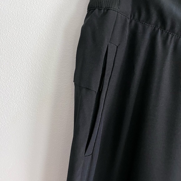 Soft Surroundings Black Athleisure Pull on Flare Slip Hem Full Length Pants - Picture 4 of 7